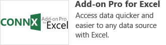 Add-on Pro for Excel - Access data quicker and easier to any data source with Excel