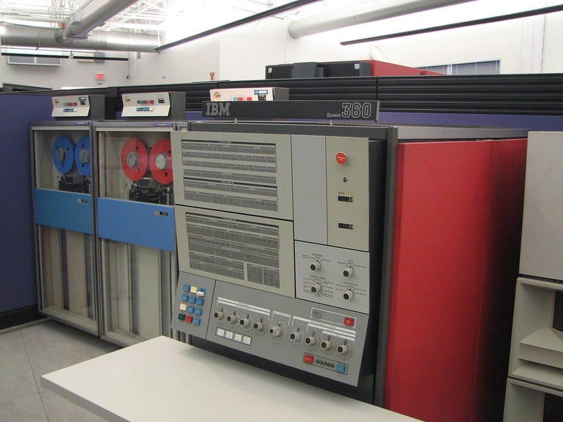 "IBM System/360 Mainframe" by Erik Pitti is licensed under CC BY 2.0.