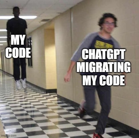 chatgpt migrating code
