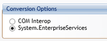 Image of conversion options drop down