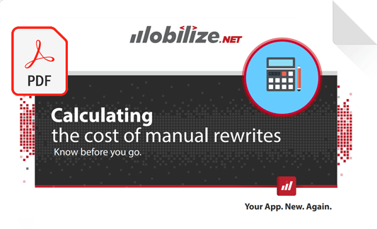 Calculating the cost of manual rewrites