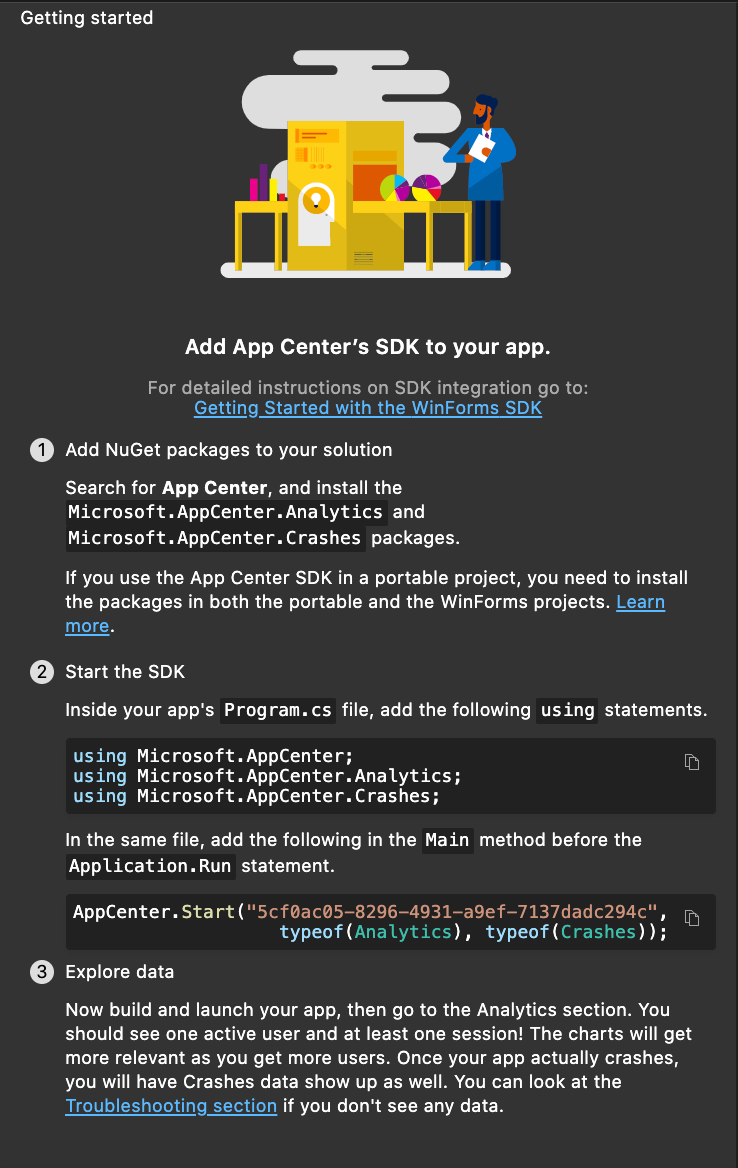 AppCenterGettingStarted