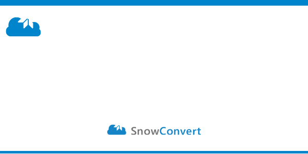 SnowConvert - email header and footer