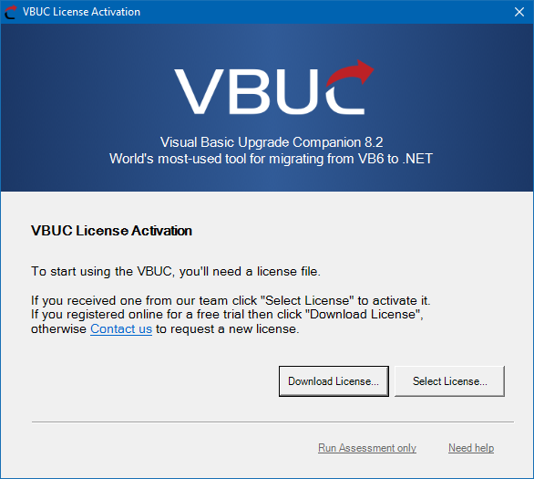 Screenshot of what the VBUC download will look like