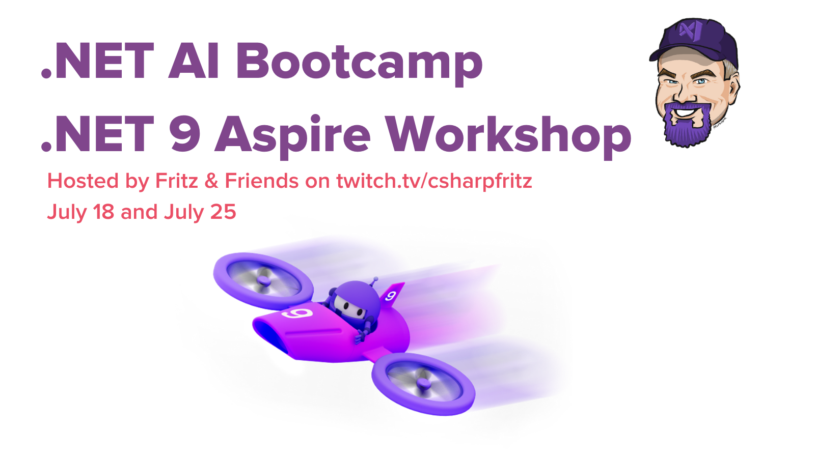 Geek Out with GAP and “Fritz and Friends” with Two Free All Day .NET Workshops on Twitch