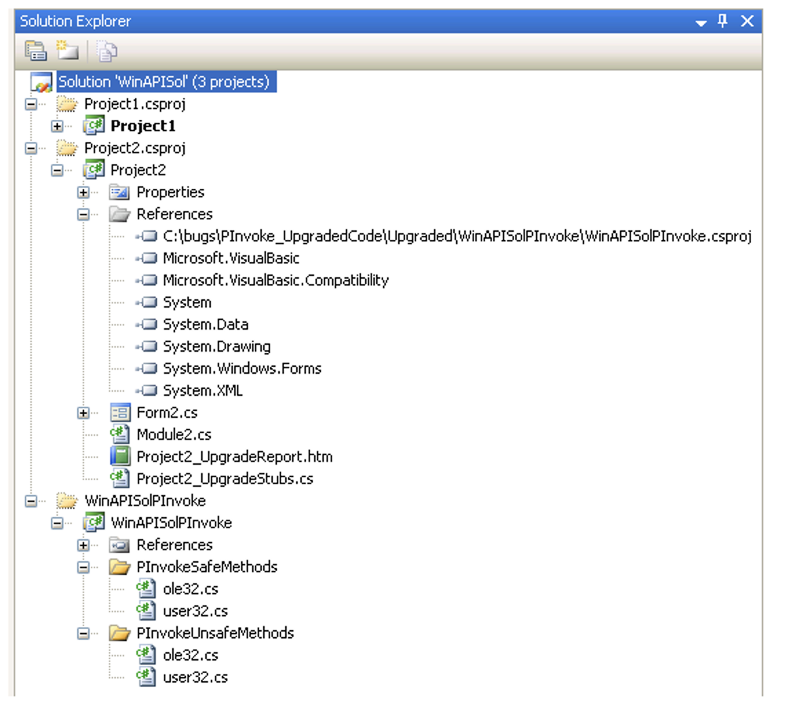 Screenshot of how to generate a Visual Studio Solution