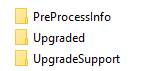 Image of three different folders to emphasis folder structure