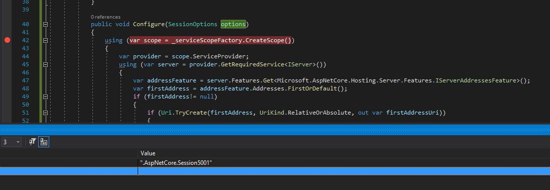 Image of code to fix session issue with multiple sites on different ports